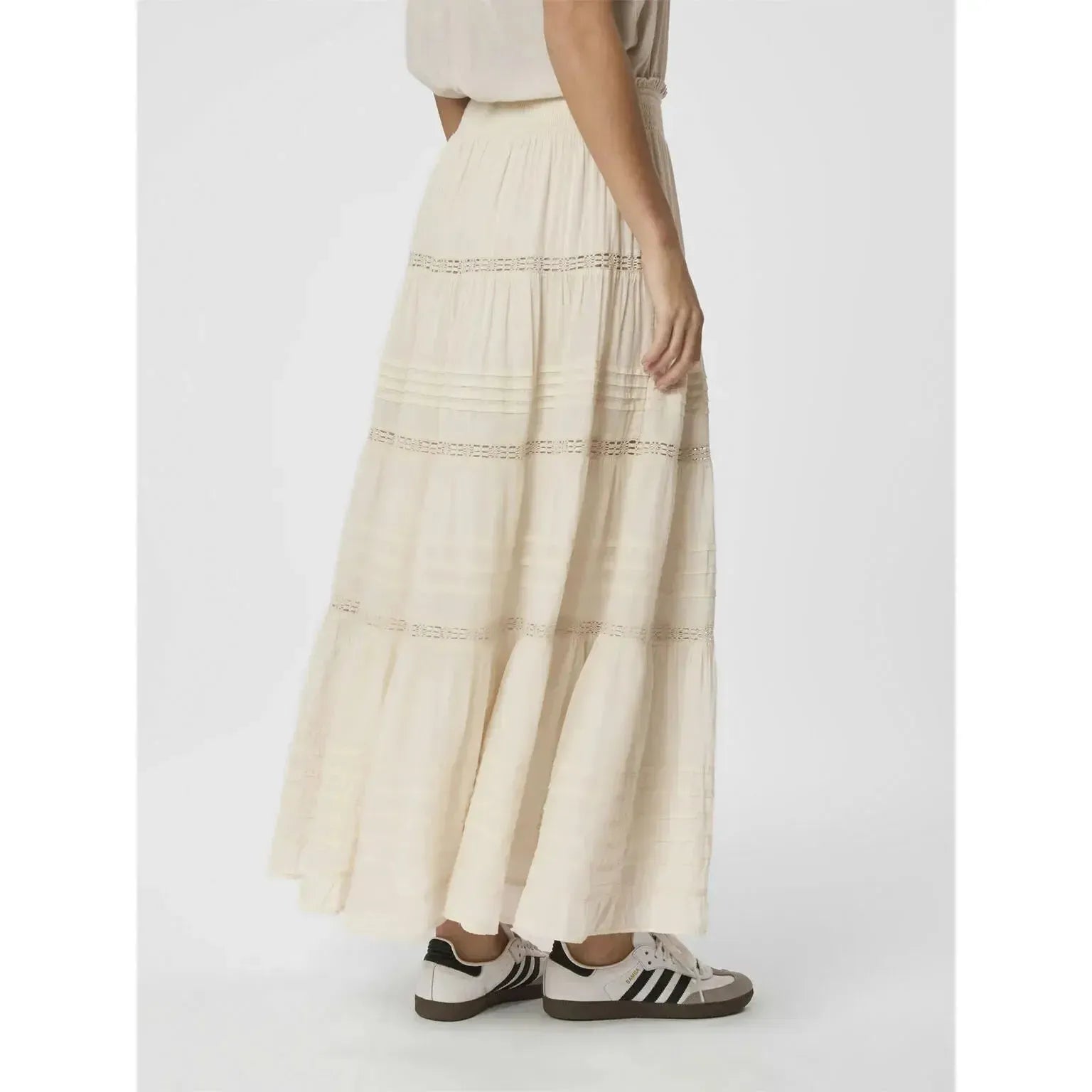 Neo Noir, Felicia S Voile Skirt, Ivory-Neo Noir-Minlillebutik.dk