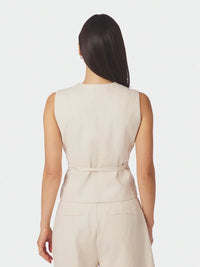 Neo Noir, Samara Ramie Waistcoat, Natural