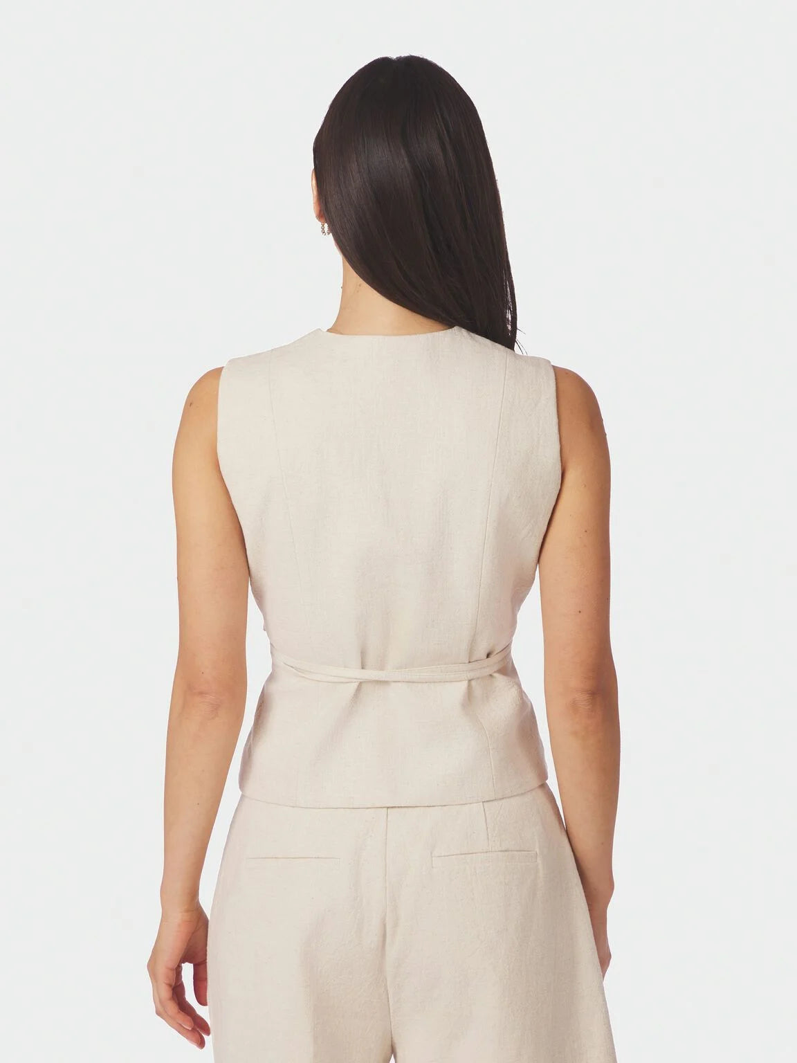 Neo Noir, Samara Ramie Waistcoat, Natural