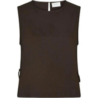 Neo Noir, Svetlana Linen Top, Brown-Neo Noir-Minlillebutik.dk