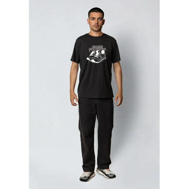 Fat Moose, Run T-Shirt, Black-Fat Moose-Minlillebutik.dk