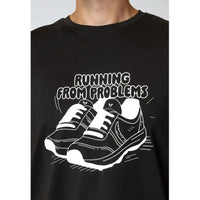 Fat Moose, Run T-Shirt, Black-Fat Moose-Minlillebutik.dk
