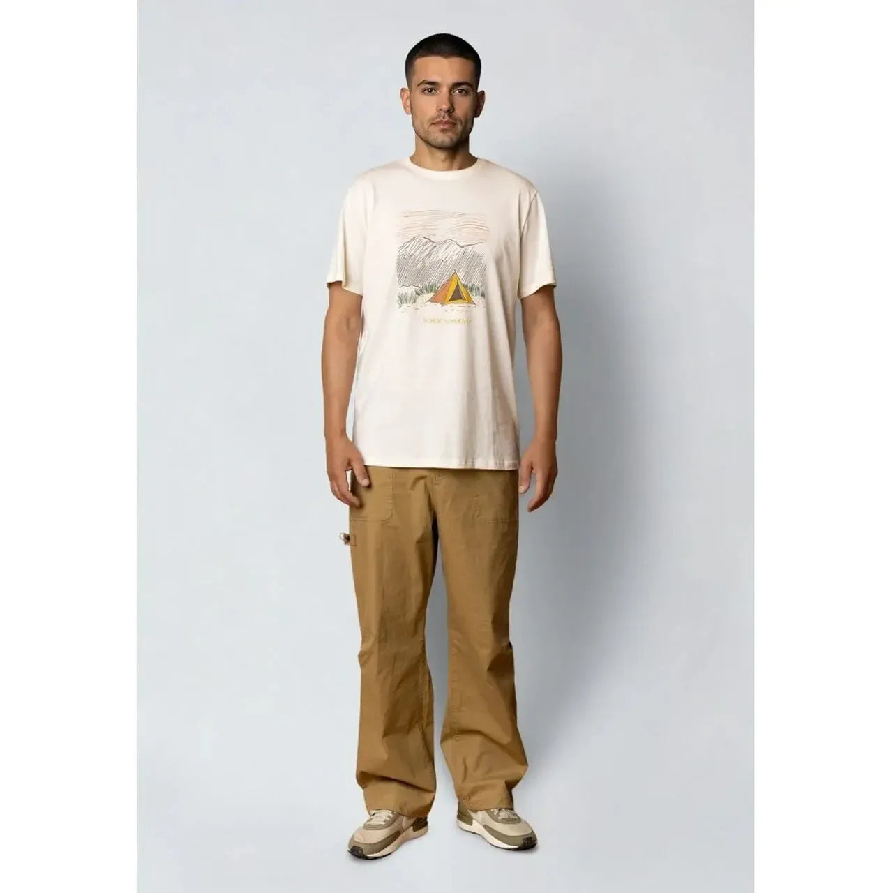 Fat Moose, Tent T-shirt, Ecru-Fat Moose-Minlillebutik.dk