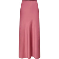 Neo Noir, Vicky Heavy Sateen Skirt, Cherry Pink-Neo Noir-Minlillebutik.dk