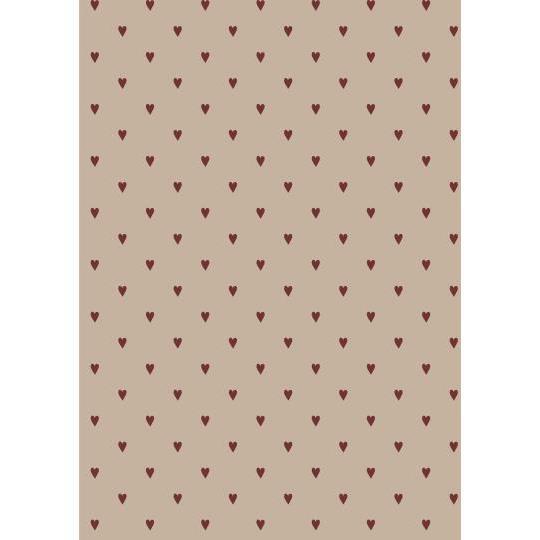 Ib Laursen, Gavepapir, 5m, Røde hjerter-Ib Laursen-Minlillebutik.dk