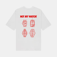 Pockies, Kaibe x Pockies Watch Shirt, White-Pockies-Minlillebutik.dk
