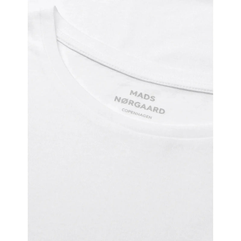 Mads Nørgaard, Fine Jersey Teasy Tee FAV, White-Mads Nørgaard - Dame-Minlillebutik.dk