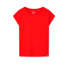 Mads Nørgaard, Organic Jersey Teasy Tee FAV, Fiery Red-Minlillebutik-Minlillebutik.dk