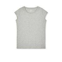 Mads Nørgaard, Fine Jersey Teasy Tee FAV, Light grey-Mads Nørgaard - Dame-Minlillebutik.dk