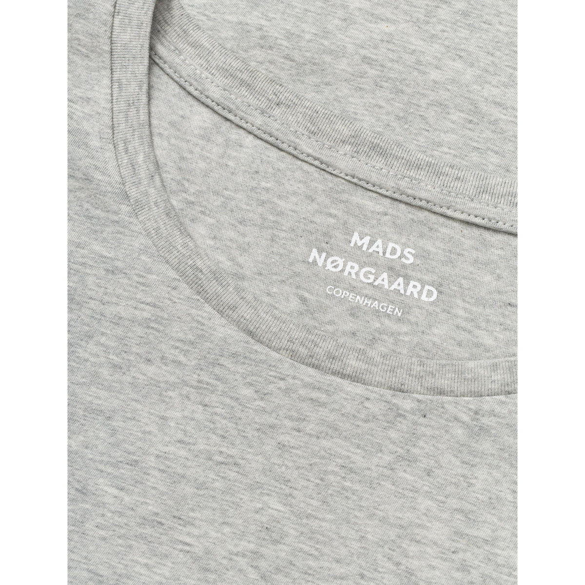 Mads Nørgaard, Fine Jersey Teasy Tee FAV, Light grey-Mads Nørgaard - Dame-Minlillebutik.dk