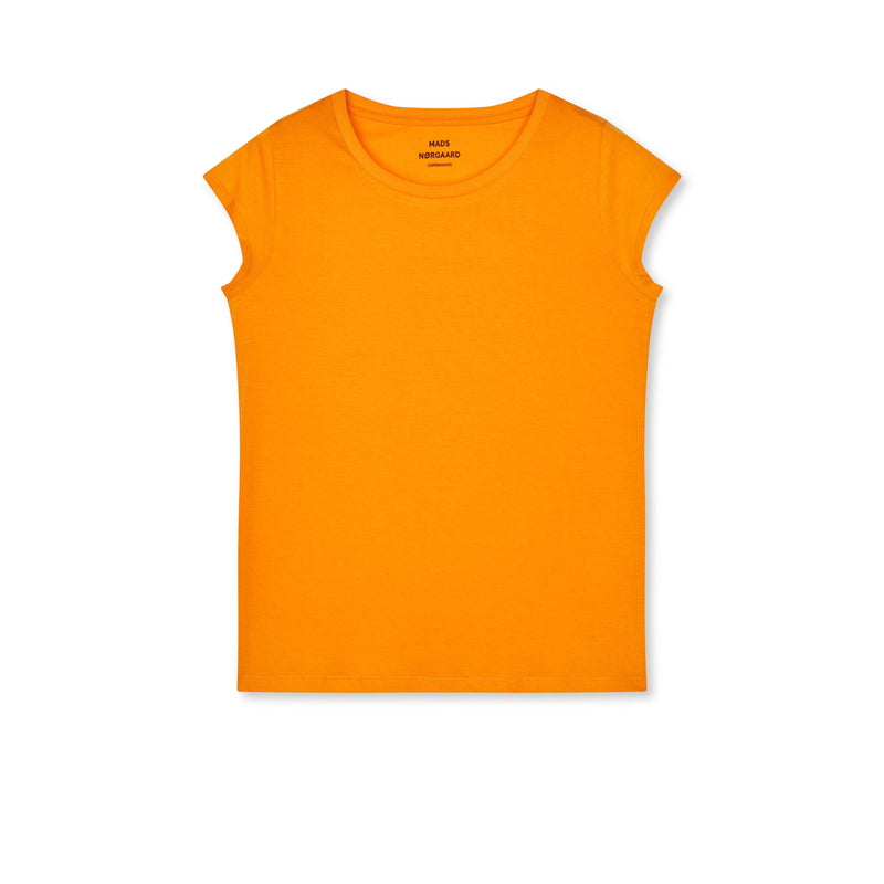 Mads Nørgaard, Fine Jersey Teasy Tee FAV, Zinnia-Mads Nørgaard - Dame-Minlillebutik.dk