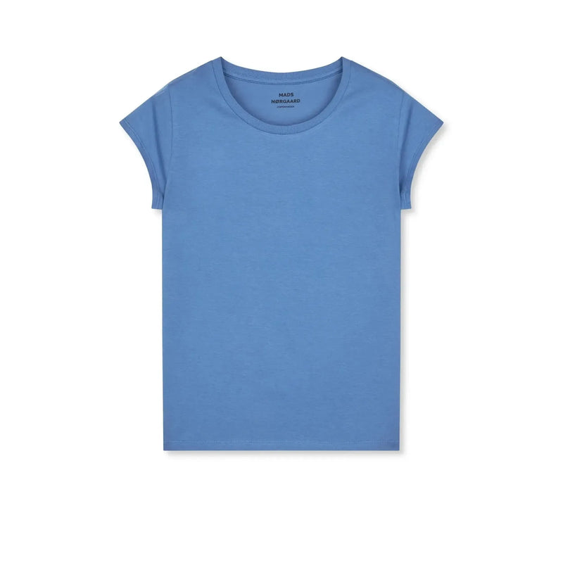Mads Nørgaard, Fine Jersey Teasy Tee FAV, Bright Cobalt-Mads Nørgaard - Dame-Minlillebutik.dk