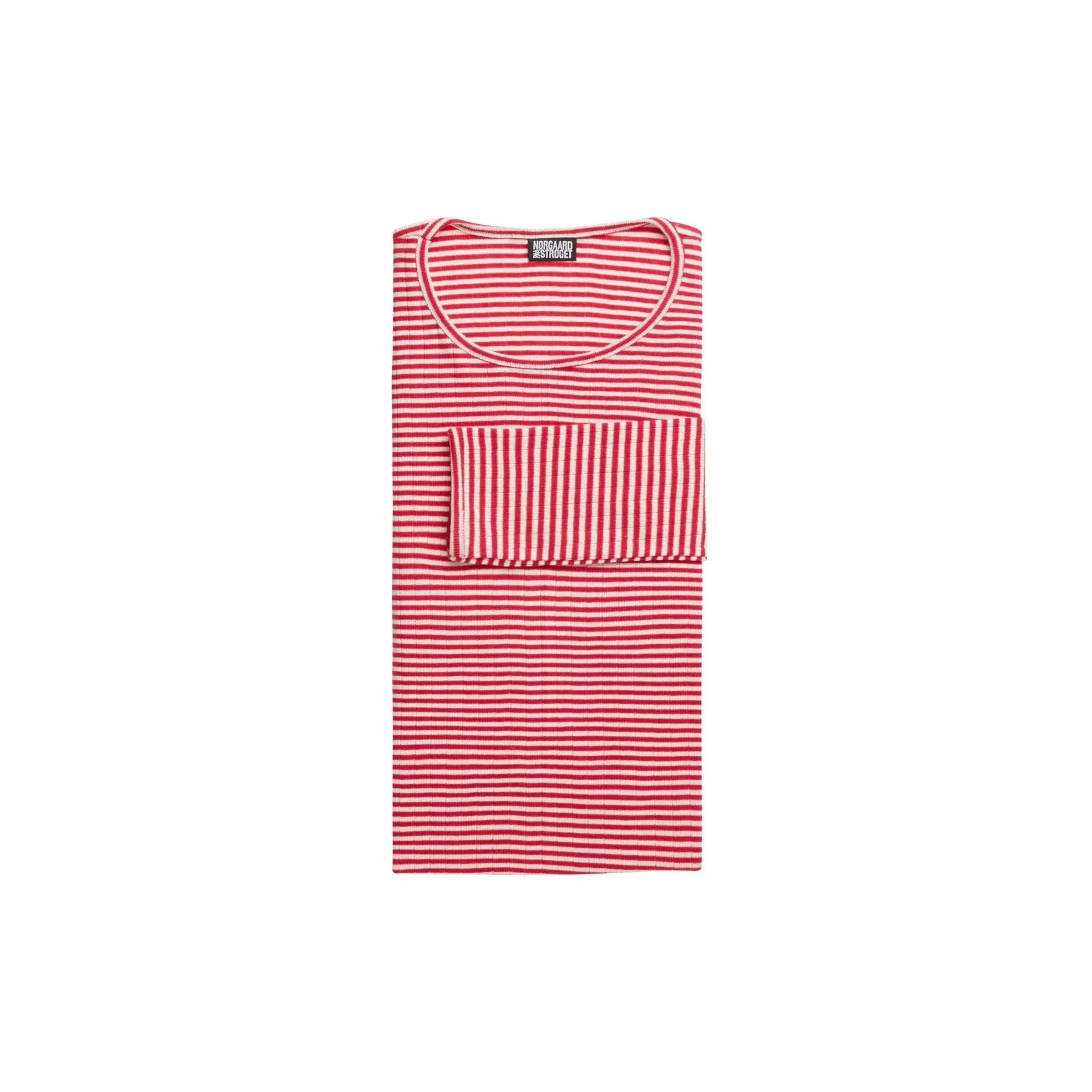 Nørgaard Paa Strøget, 101 Fine Stripe, Red/Ecru, One size