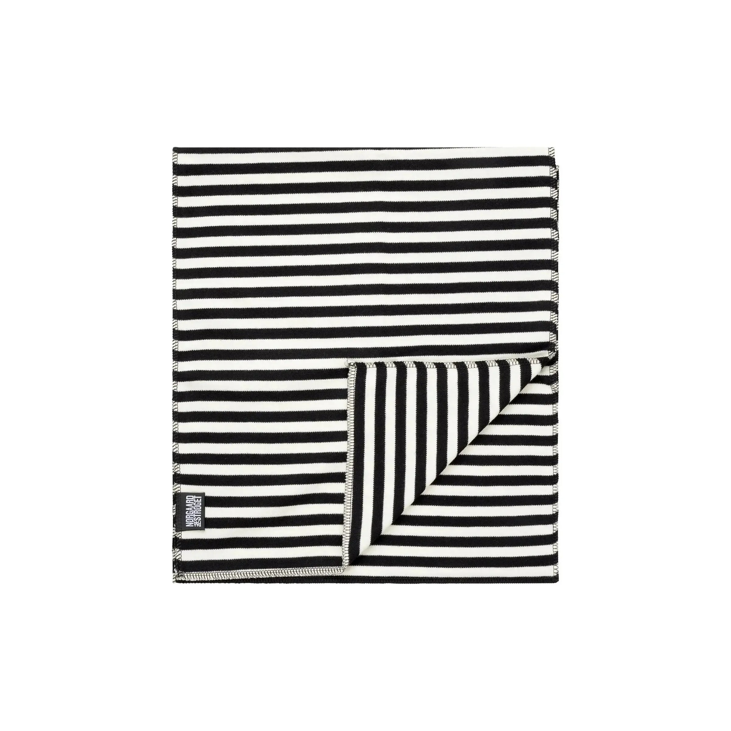 Nørgaard Paa Strøget, NPS Scarf Interlock, Black/Ecru-Nørgaard paa Strøget-Minlillebutik.dk