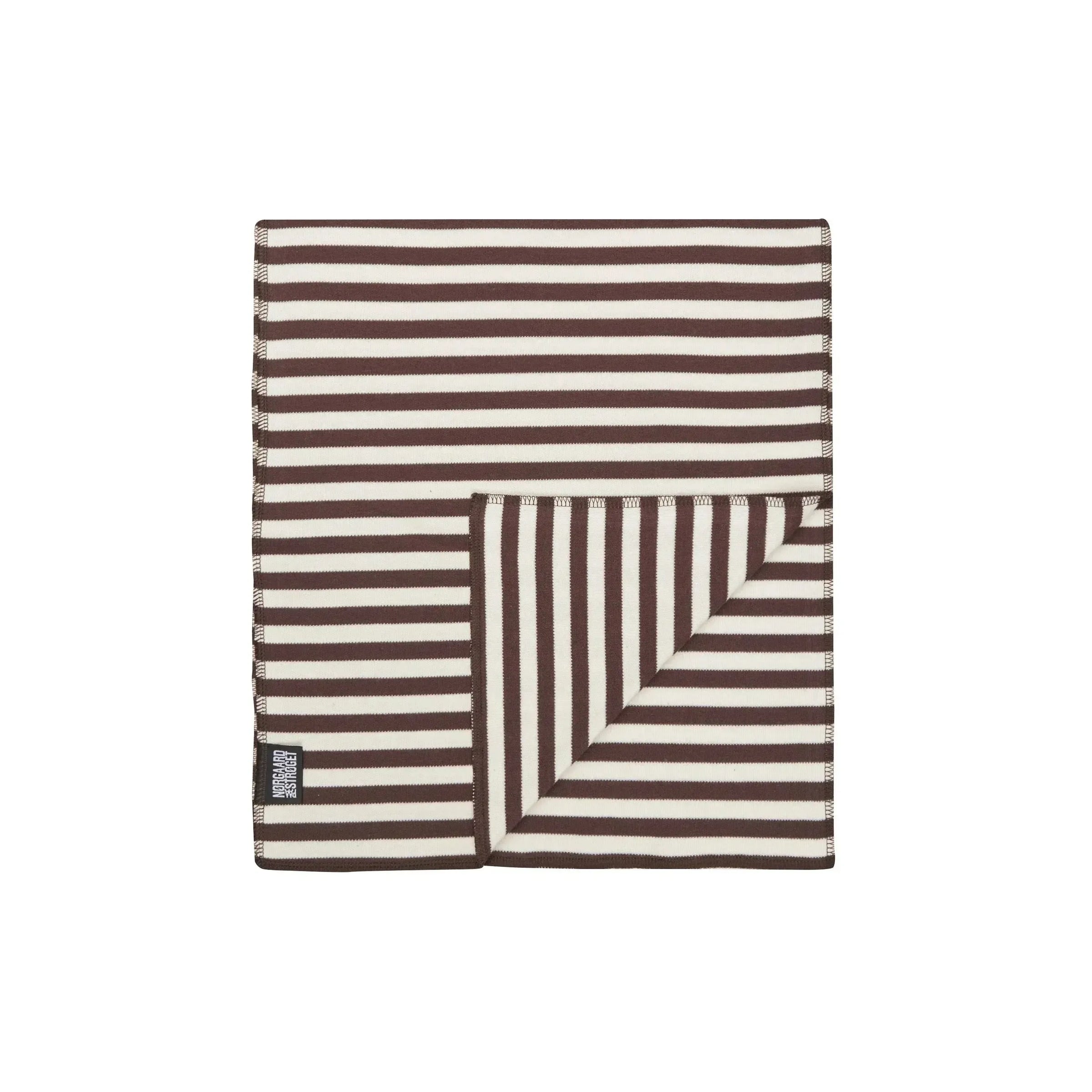 Nørgaard Paa Strøget, NPS Scarf Interlock, Brown/Ecru-Nørgaard paa Strøget-Minlillebutik.dk