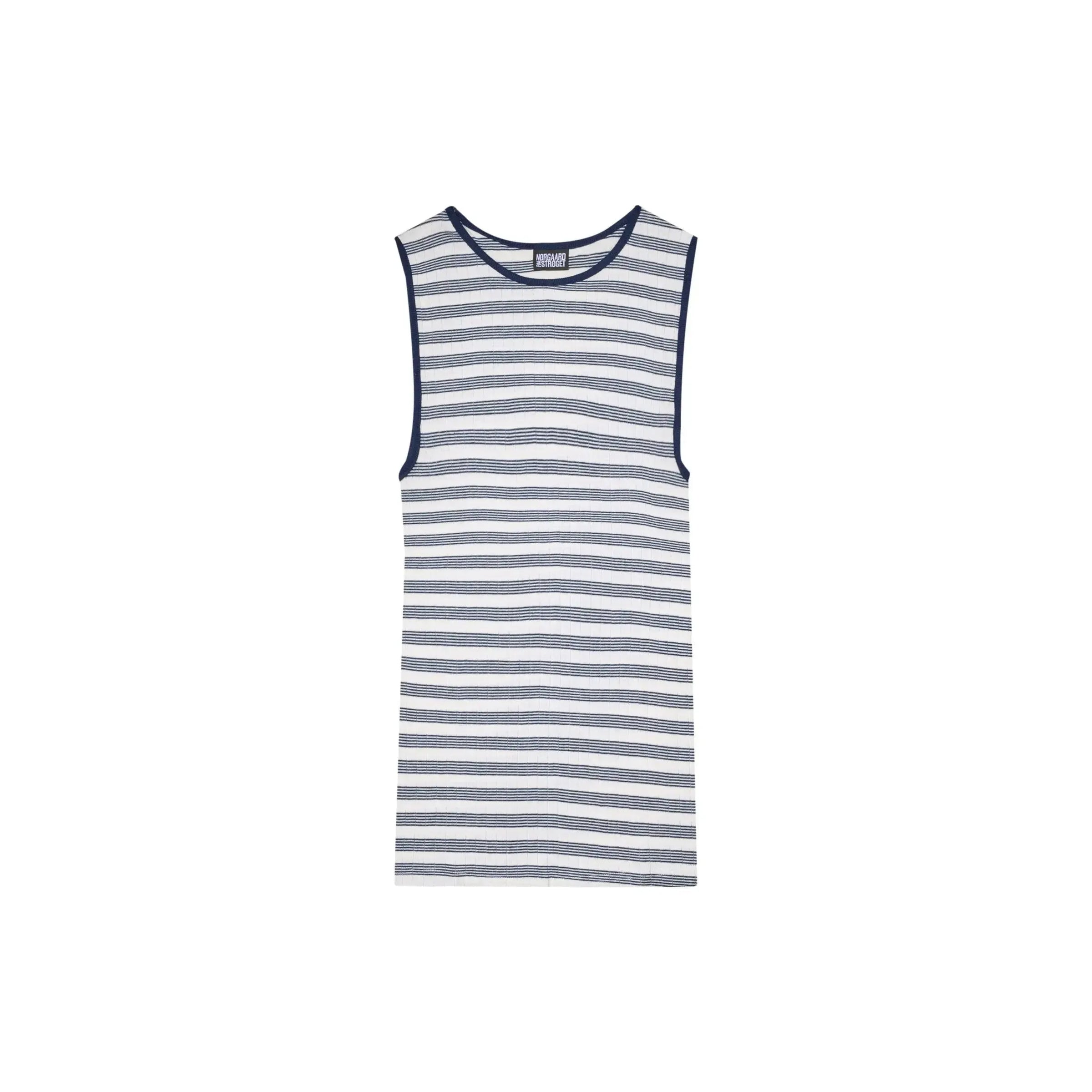 Nørgaard Paa Strøget, Tank Top BW Stripe, Ecru/Marine-Nørgaard paa Strøget-Minlillebutik.dk
