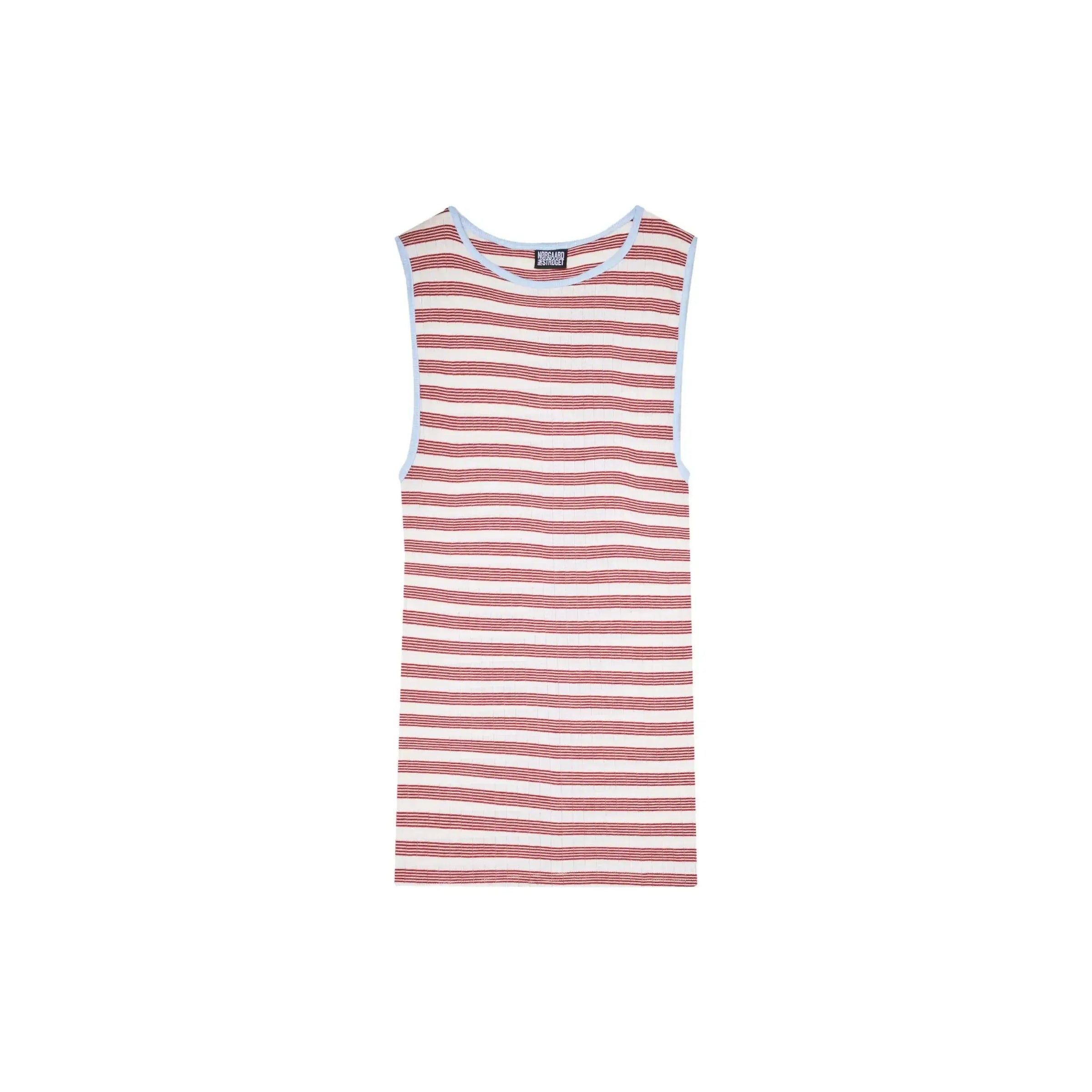 Nørgaard Paa Strøget, Tank Top BW Stripe, Ecru/Wine/Lt Blue-Nørgaard paa Strøget-Minlillebutik.dk