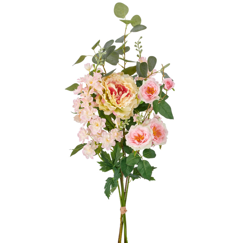Barbara, Peony buket, Mix rosa H 80 cm-Barbara-Minlillebutik.dk
