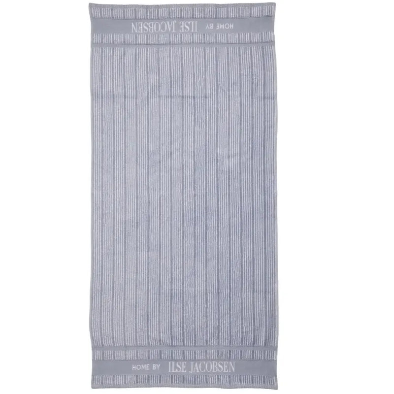 Ilse Jacobsen, Håndklæde Sæt Med 2 stk, Støvet Blå Striber-Ilse Jacobsen-Minlillebutik.dk