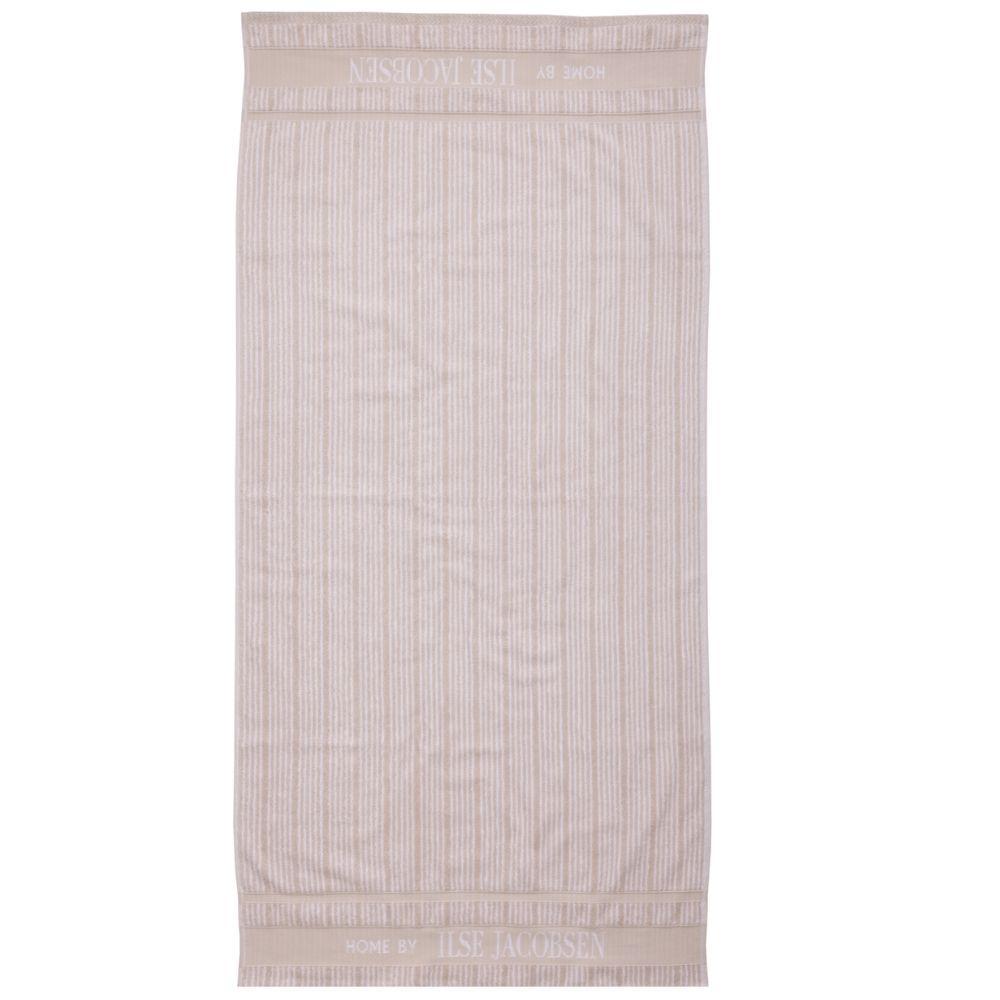 Ilse Jacobsen, Håndklæde Sæt med 2 stk, Sand Beige Striber-Ilse Jacobsen-Minlillebutik.dk