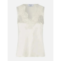 Rosemunde, RW Jade Silk Lace Top, Ivory-Rosemunde-Minlillebutik.dk