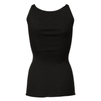 Rosemunde, RWBelle Silk U-neck Strap Elastic Top, Sort-Rosemunde-Minlillebutik.dk