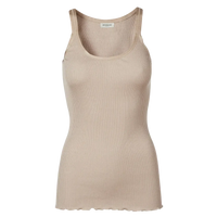 Rosemunde, RWBelle Silk U-neck Strap Elastic Top, Cacao-Rosemunde-Minlillebutik.dk