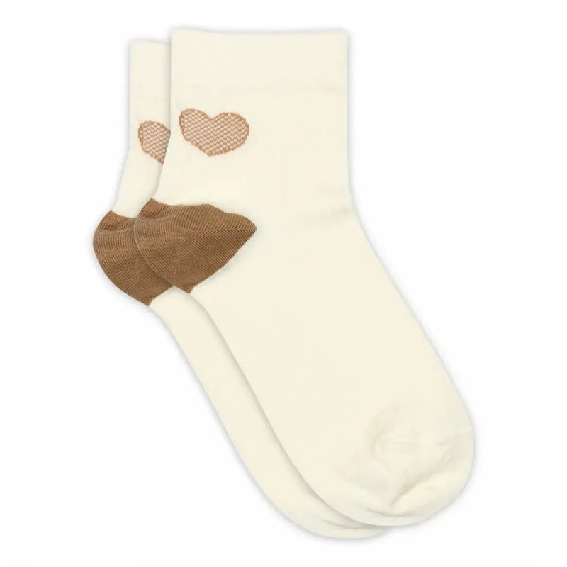 MP Woman, Minna Short Socks, Cream-MP Strømper-Minlillebutik.dk
