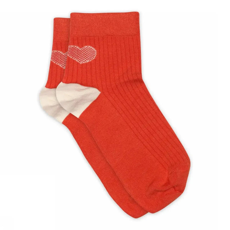 MP Woman, Minna Short Socks, Spicy Orange-MP Strømper-Minlillebutik.dk