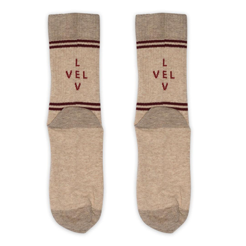 MP Strømper, Gunnvar Socks, Beige Melange-MP Strømper-Minlillebutik.dk