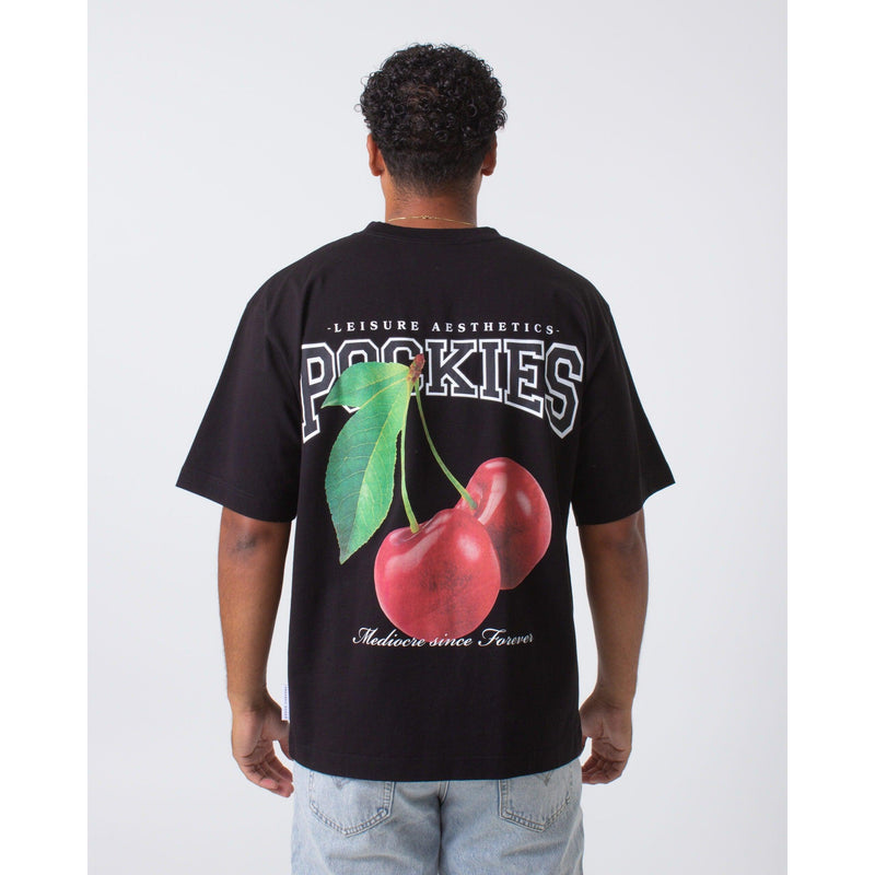 Pockies, UM Cherries Tee, Black Black-Pockies-Minlillebutik.dk