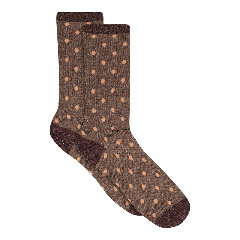 MP Strømper, Donna Glitter Socks, Hot Chocolate-MP Strømper-Minlillebutik.dk