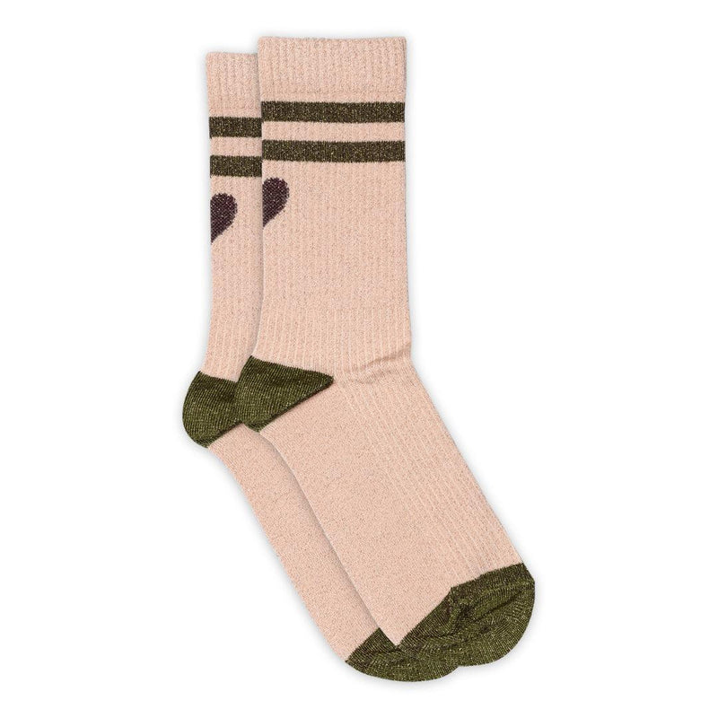 MP Strømper, Elga Glitter Socks, Rose Dust-MP Strømper-Minlillebutik.dk