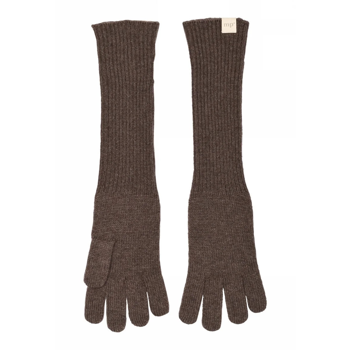 MPdenmark Trondheim Long Gloves – Brown Melange