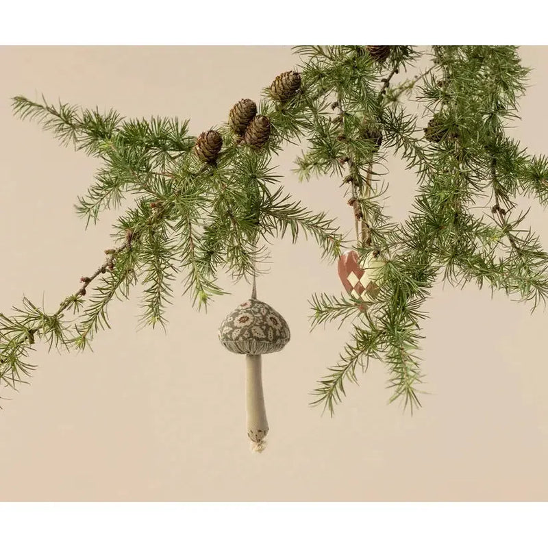 Maileg Jul, Svampe ophæng, Blomstermønster, Grøn, 14-4553-03-Maileg-Minlillebutik.dk