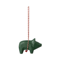 Maileg Jul, Træophæng, Gris, Grøn, 14-4590-02-Maileg-Minlillebutik.dk