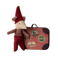 Maileg Jul, Julemus, Baby i kuffert, 14-4700-00-Maileg-Minlillebutik.dk