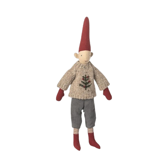 Maileg Jul, Nisse str. 2, Dreng, Strikket Sweater 14-5423-00-Maileg-Minlillebutik.dk