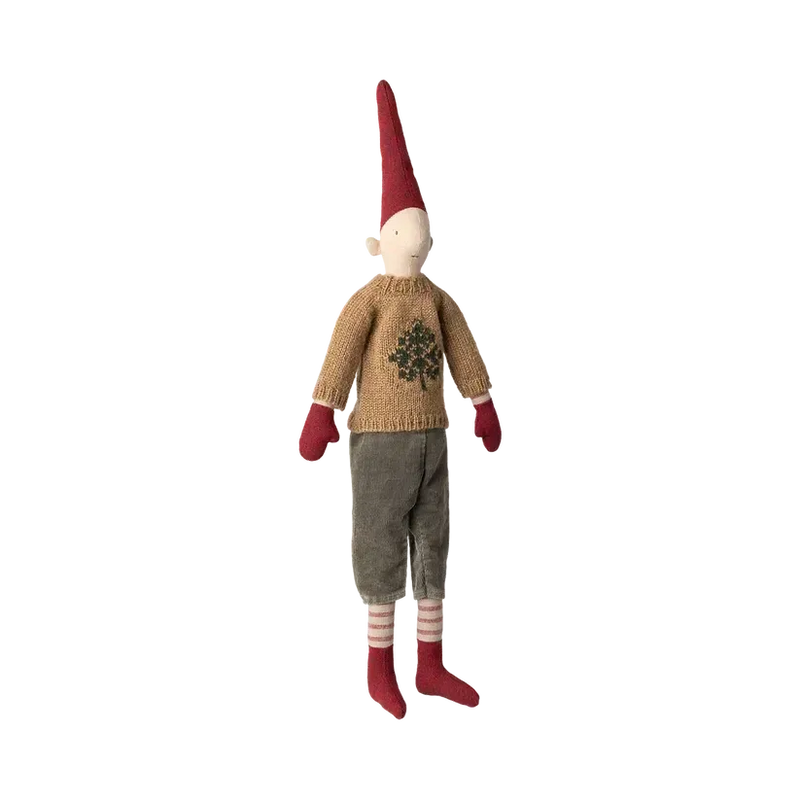 Maileg Jul, Nisse, str. 3, Dreng, Bukser og strikket sweater, 14-5433-00-Maileg-Minlillebutik.dk