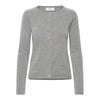 Rosemunde, RWLaica LS O-neck Raglan Cardigan, Light Grey Melange-Rosemunde-Minlillebutik.dk