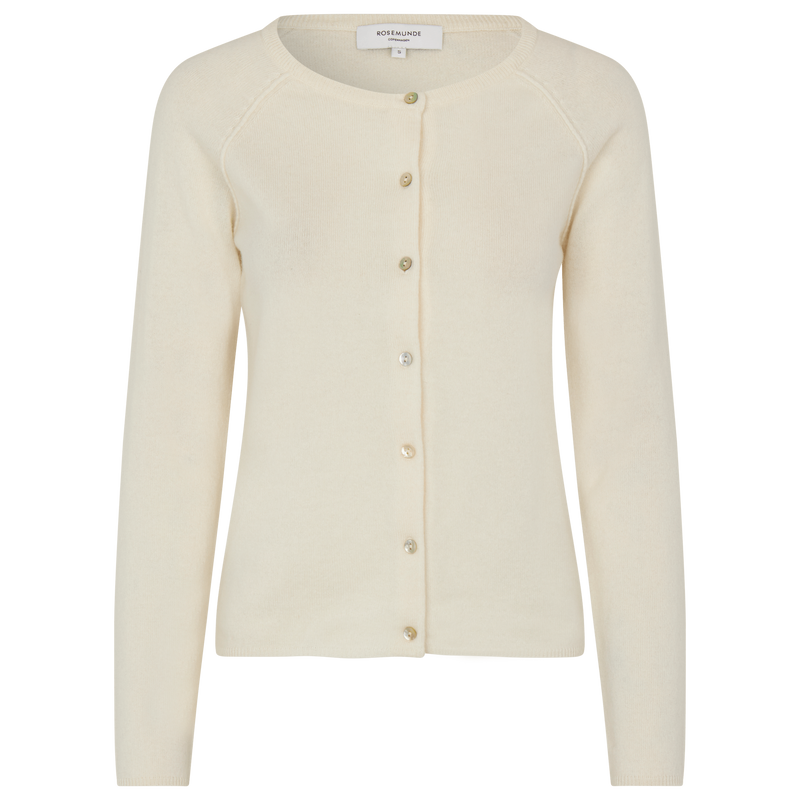 Rosemunde, RWLaica LS O-neck Raglan Cardigan, Ivory-Rosemunde-Minlillebutik.dk