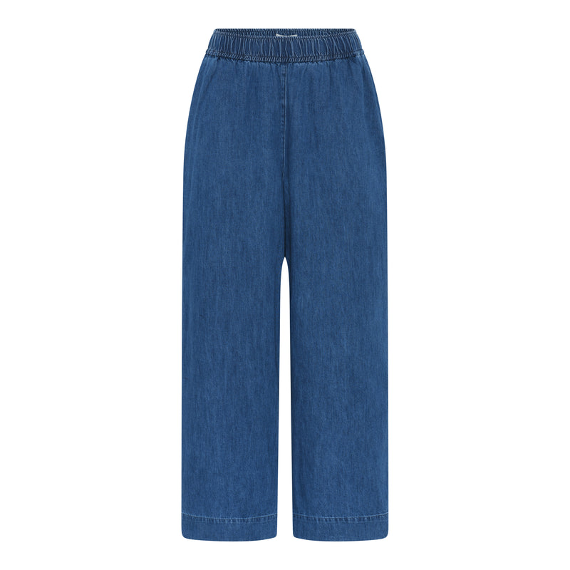 Frau, Copenhagen Denim Ankle Pant, Clear Blue Denim-Frau-Minlillebutik.dk