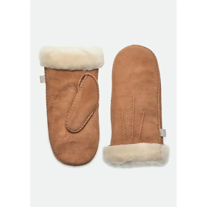 Rosemunde, RHSydney Shearling Stitch Mittens, Almond-Rosemunde-Minlillebutik.dk