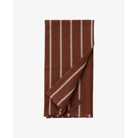Nordal, KINU viskestykke, stribet - bordeaux/beige