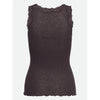 Rosemunde, RWBurlington Wool SL Lace Top, Ganache-Rosemunde-Minlillebutik.dk