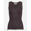 Rosemunde, RWBurlington Wool SL Lace Top, Ganache-Rosemunde-Minlillebutik.dk