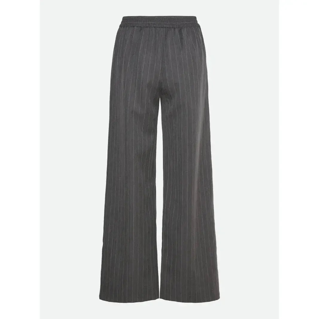 Rosemunde, RWPin MW Trousers, Grey Pinstripe-Rosemunde-Minlillebutik.dk