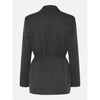 Rosemunde, RWPin LS Blazer, Grey Pinstripe-Rosemunde-Minlillebutik.dk