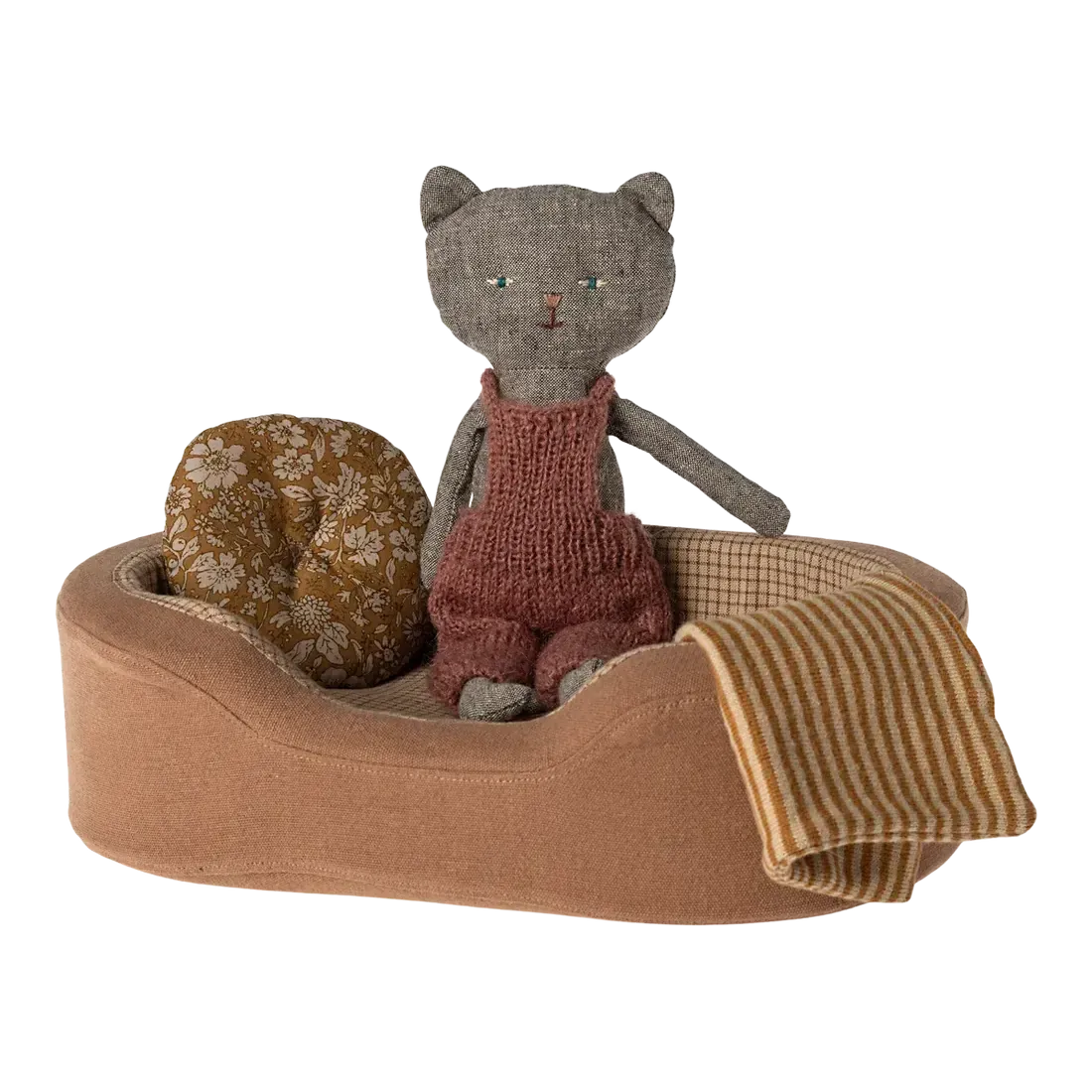 Maileg, Cosy Basket, Lille, Brun 16-4901-01-Maileg-Minlillebutik.dk