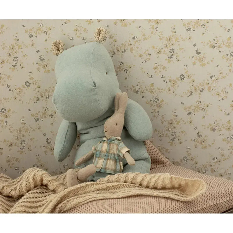 Maileg, Safari friends, Flodhest, Medium, Blå 16-5602-01-Maileg-Minlillebutik.dk